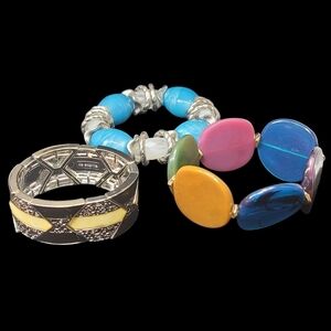 Bundle of Chunky Stretch Bracelets